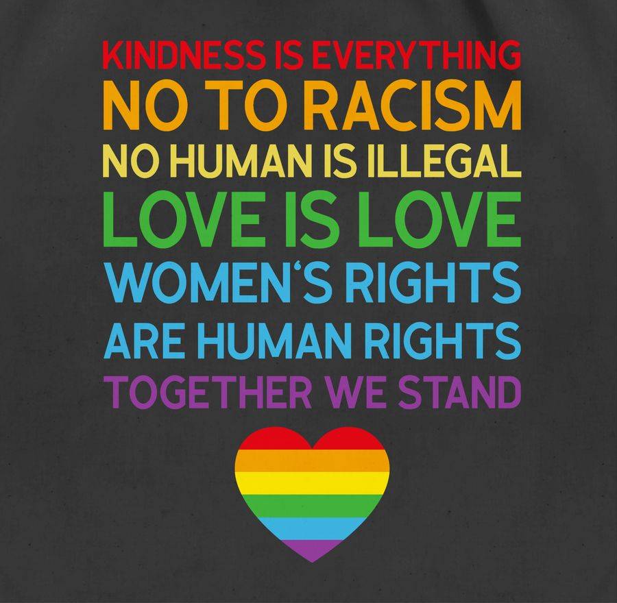 Shirtracer Together We Stand – Pride: T-Shirt Gym Bag Shirtracer