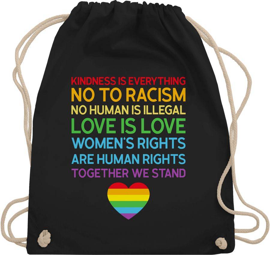 Shirtracer Together We Stand – Pride: T-Shirt Gym Bag Shirtracer