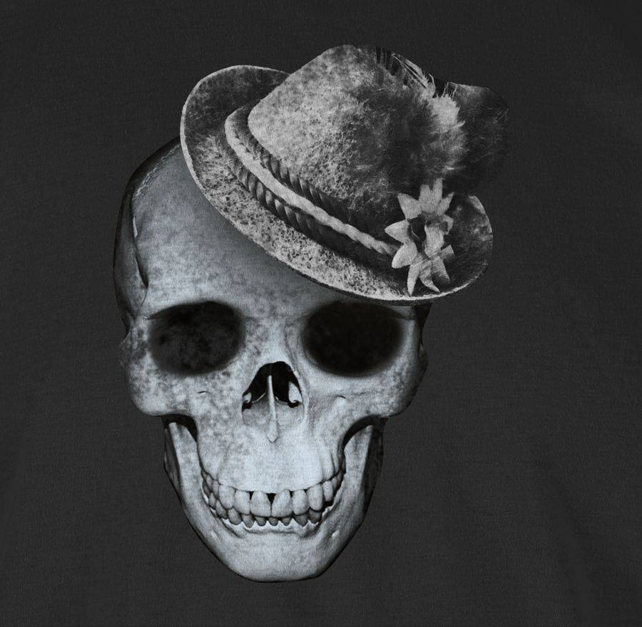 Shirtracer Totenkopf Mit Filzhut: T-Shirt Gym Bag Shirtracer