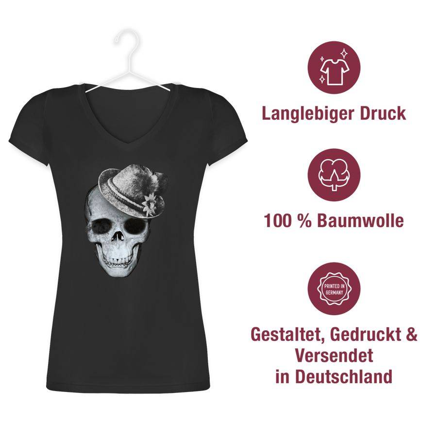 Shirtracer Totenkopf Mit Filzhut: T-Shirt Gym Bag Shirtracer