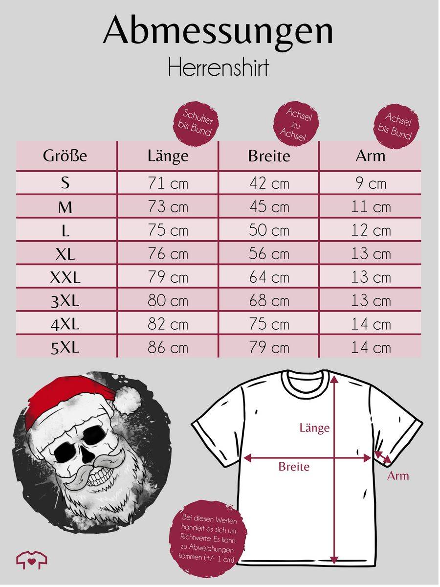 Shirtracer Totenkopf Mit Weihnachtsmütze Und Bart Shirts & Mehr Shirtracer