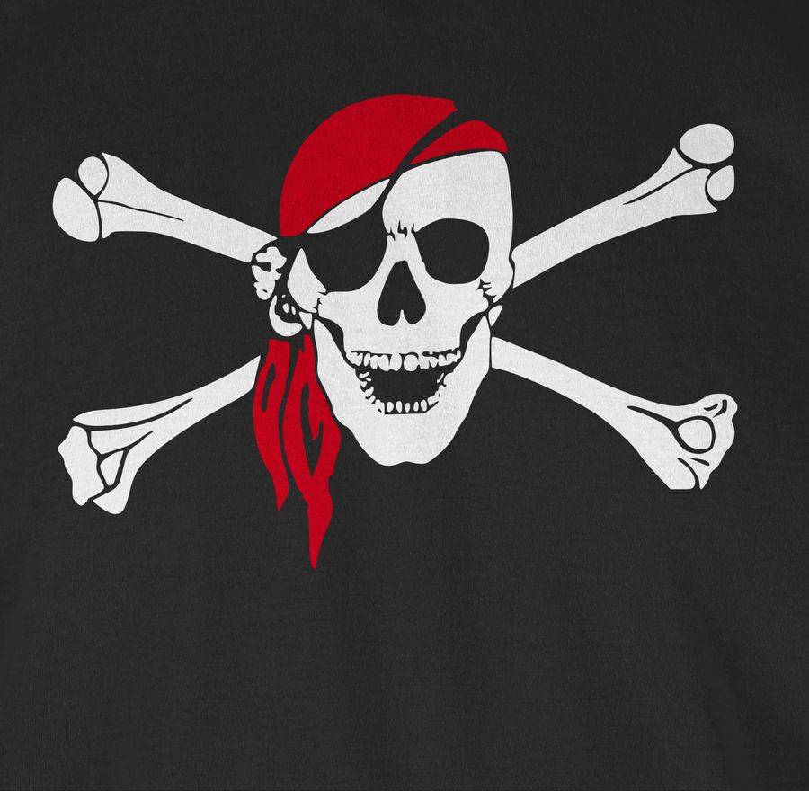 Shirtracer Totenkopf Pirat Kopftuch Shirts & Mehr Shirtracer