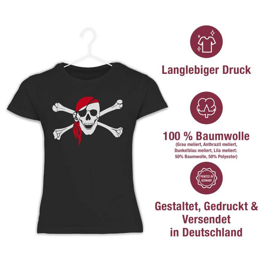 Shirtracer Totenkopf Pirat Kopftuch Shirts & Mehr Shirtracer