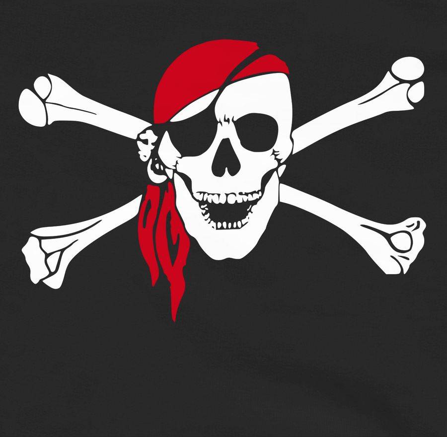 Shirtracer Totenkopf Pirat Kopftuch Shirts & Mehr Shirtracer