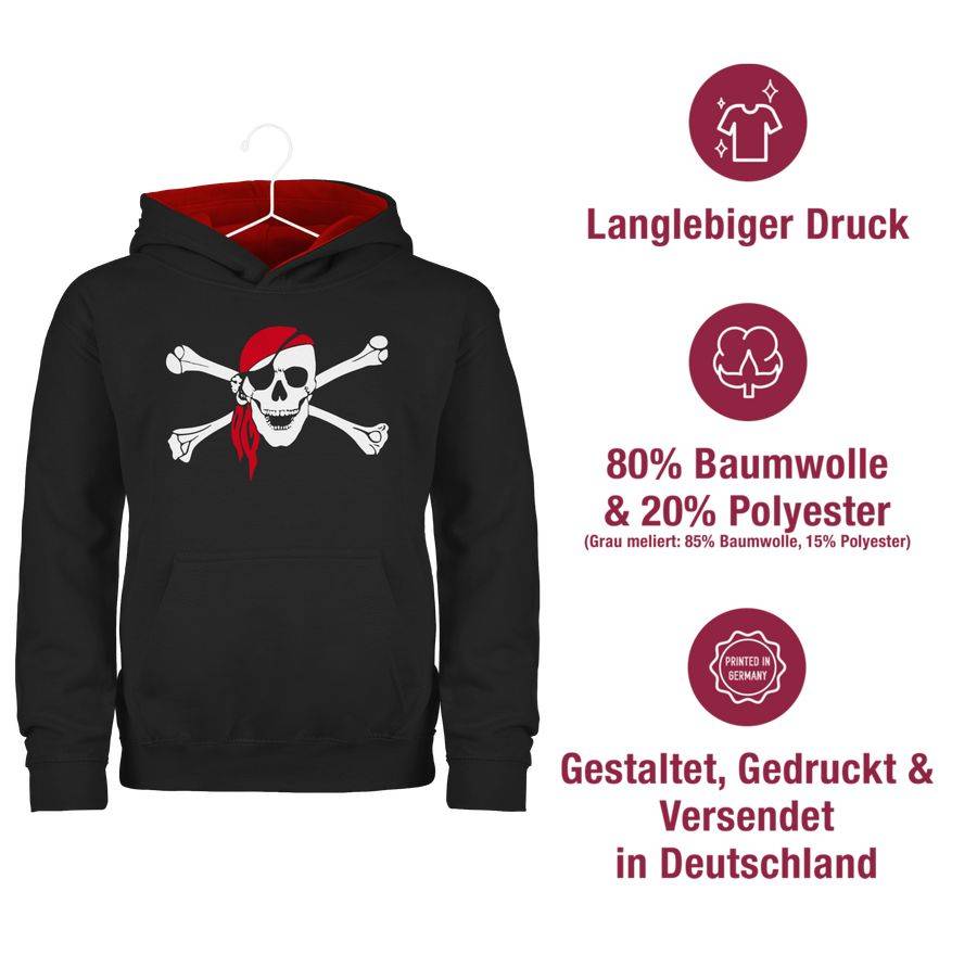 Shirtracer Totenkopf Pirat Kopftuch Shirts & Mehr Shirtracer