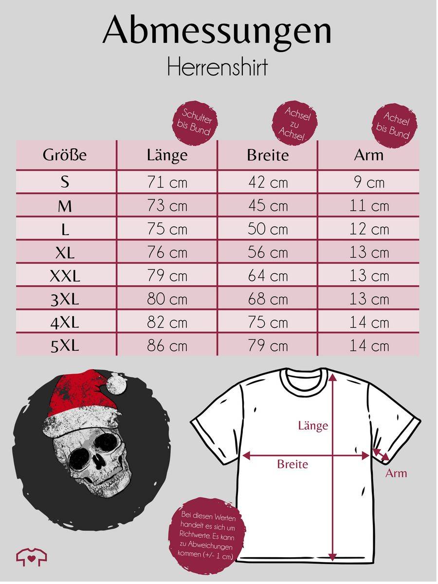 Shirtracer Totenkopf Weihnachtsmütze Vintage Shirts & Mehr Shirtracer