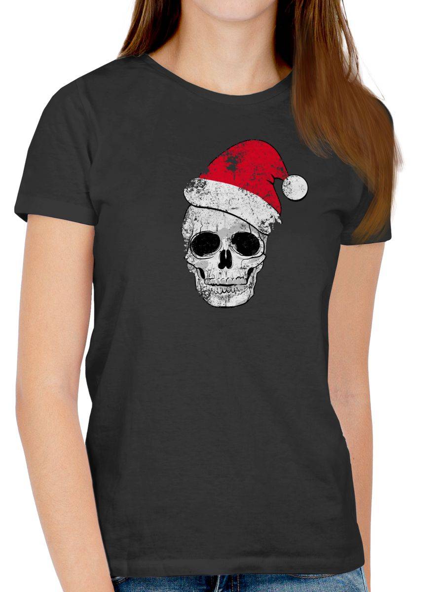 Shirtracer Totenkopf Weihnachtsmütze Vintage Shirts & Mehr Shirtracer