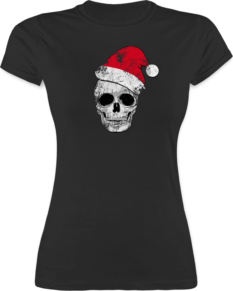 Shirtracer Totenkopf Weihnachtsmütze Vintage Shirts & Mehr Shirtracer