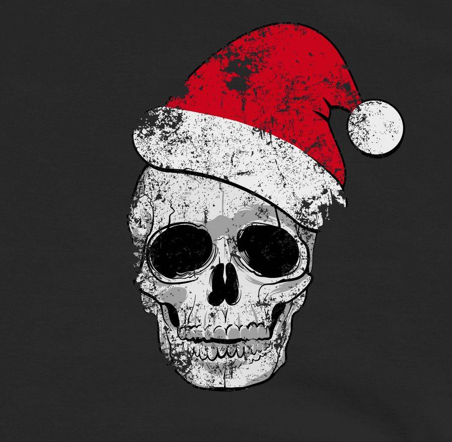 Shirtracer Totenkopf Weihnachtsmütze Vintage Shirts & Mehr Shirtracer