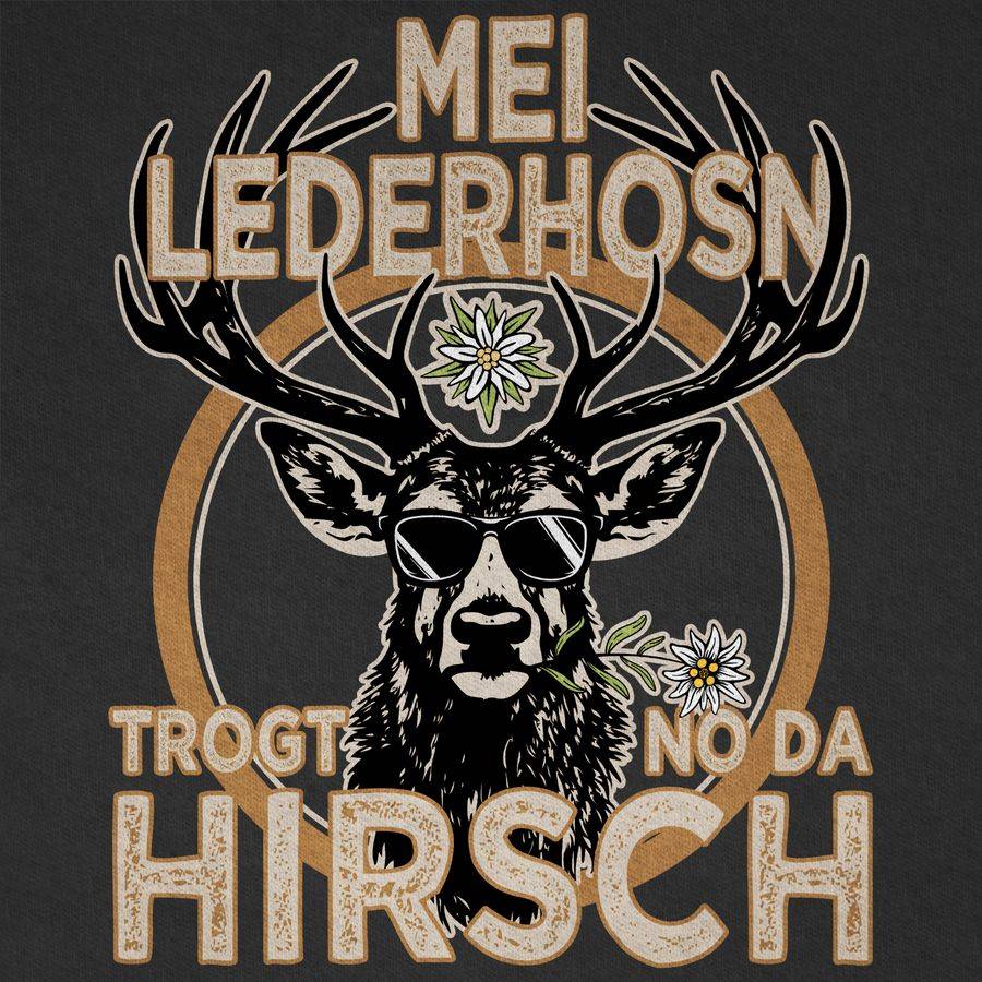 Shirtracer Trachten Outfit Lederhose Spruch Trägt Der Hirsch: Tshirt Gym Bag Shirtracer