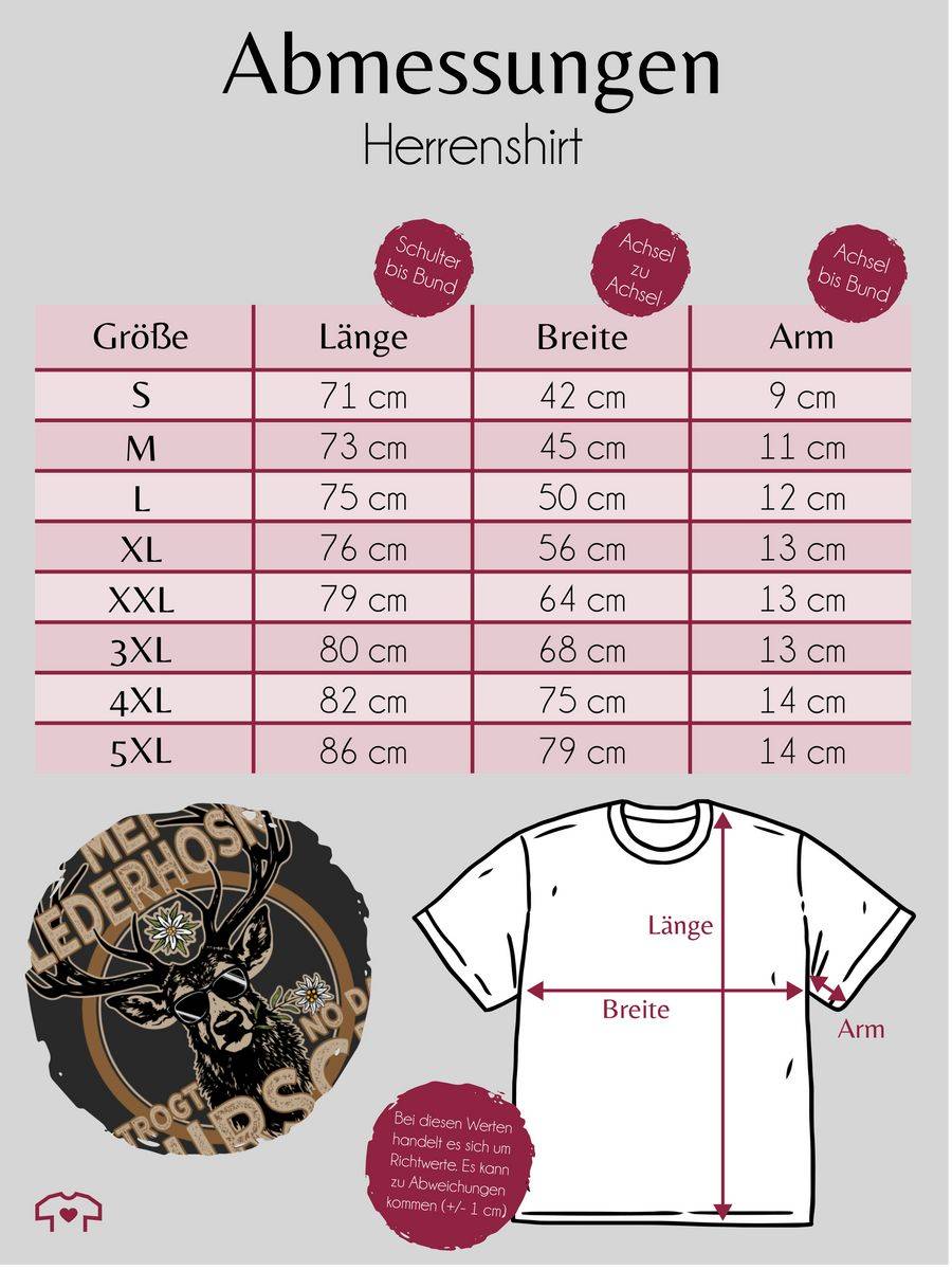 Shirtracer Trachten Outfit Lederhose Spruch Trägt Der Hirsch: Tshirt Gym Bag Shirtracer