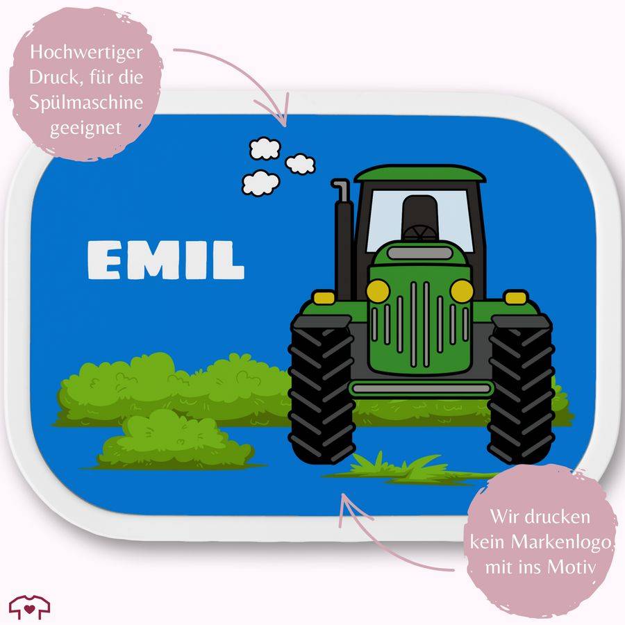 Shirtracer Traktor Grün Rot Blau Trecker Bulldog: Tshirt Turnbeutel Shirtracer