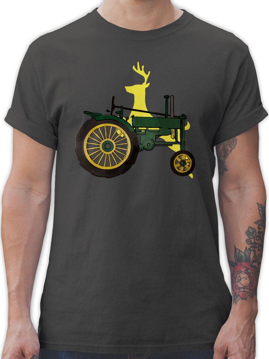 Shirtracer Traktor Hirsch Deer: Tshirt Rucksack Shirtracer