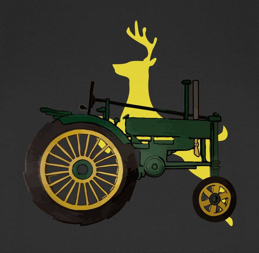 Shirtracer Traktor Hirsch Deer: Tshirt Rucksack Shirtracer