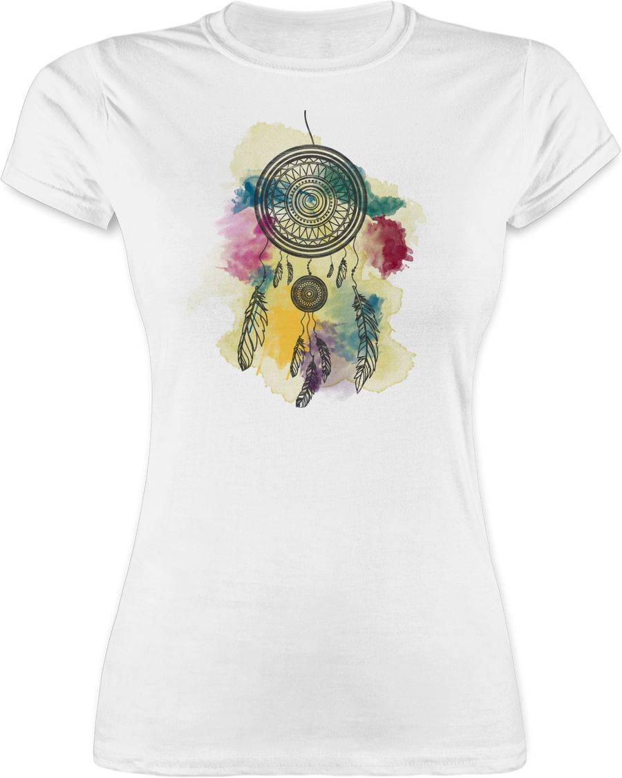 Shirtracer Traumfänger Wasserfarbe Dreamcatcher Watercolor: Tshirt Turnbeutel Shirtracer