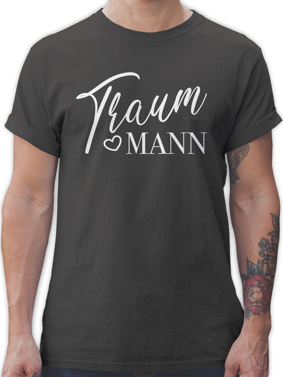 Shirtracer Traummann mit Herz weiß: T-Shirt Gym Bag Shirtracer
