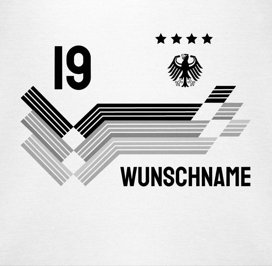 Shirtracer Trikot Mit Anpassbarem Namen Und Trikotnummer Schwarz-weiß Shirts & Mehr Shirtracer