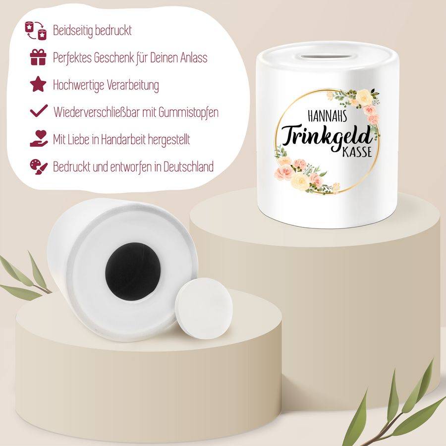 Shirtracer Trinkgeldkasse Kaffeekasse Tip Trinkgeld: Tshirt Gym Bag Shirtracer