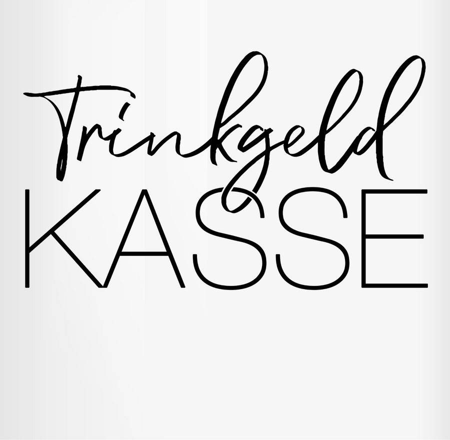 Shirtracer Trinkgeldkasse - Lettering Optik: T-Shirt Rucksack Shirtracer