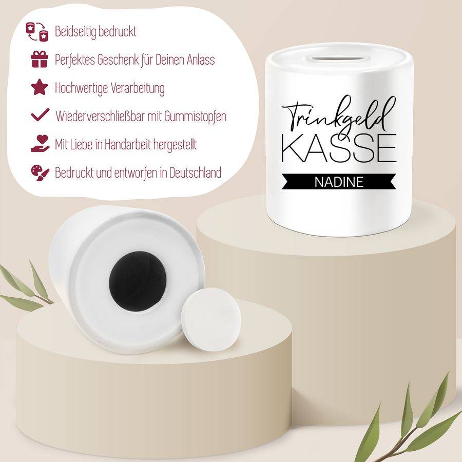 Shirtracer Trinkgeldkasse Tip Trinkgeld Shirts & Mehr Shirtracer