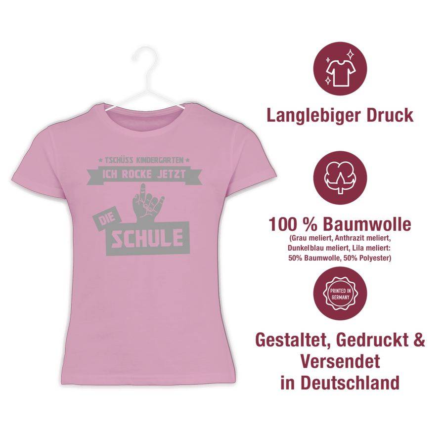 Shirtracer Tschüss Kindergarten Ich Rocke Jetzt Die Schule: Tshirt Gym Bag Shirtracer