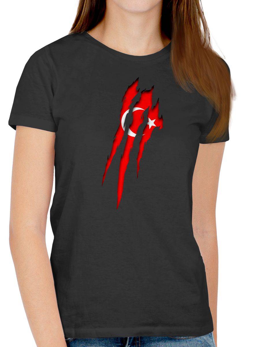 Shirtracer Türkei Krallenspuren: T-Shirt Rucksack Shirtracer