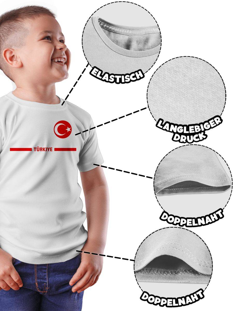 Shirtracer Türkei Trikot Wappen Türkiye Mit Stolz Türkisches Fan-Motiv Shirtracer