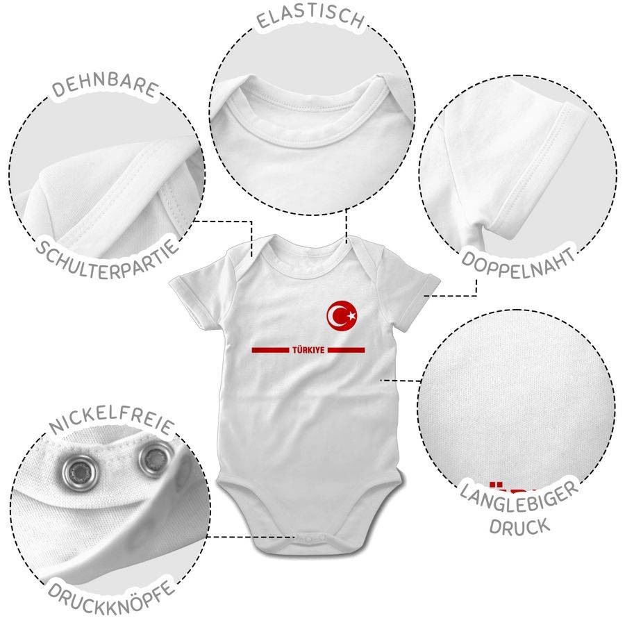 Shirtracer Türkei Trikot Wappen Türkiye Mit Stolz Türkisches Fan-Motiv Shirtracer