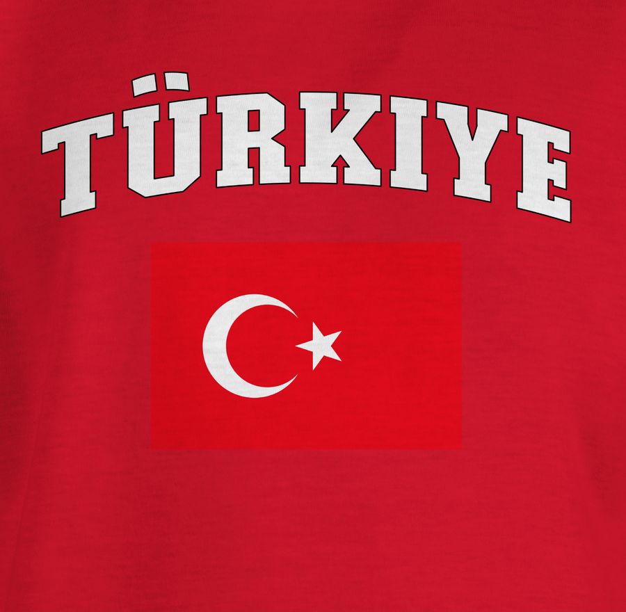 Shirtracer Türkiye Schriftzug Mit Flagge Türkei Turkey Türkisch Shirtracer
