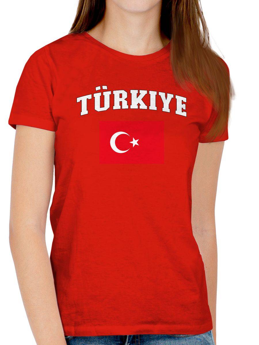 Shirtracer Türkiye Schriftzug Mit Flagge Türkei Turkey Türkisch Shirtracer
