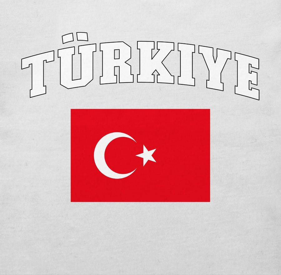 Shirtracer Türkiye Schriftzug Mit Flagge Türkei Turkey Türkisch Shirtracer