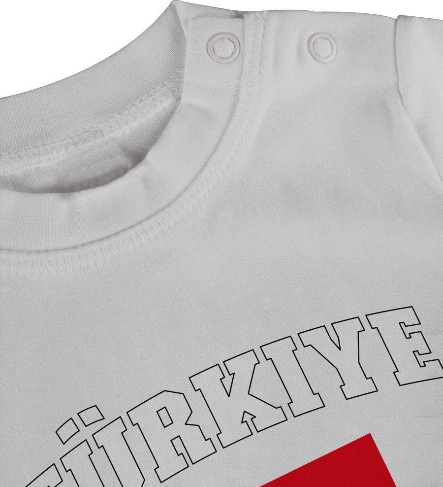 Shirtracer Türkiye Schriftzug Mit Flagge Türkei Turkey Türkisch Shirtracer