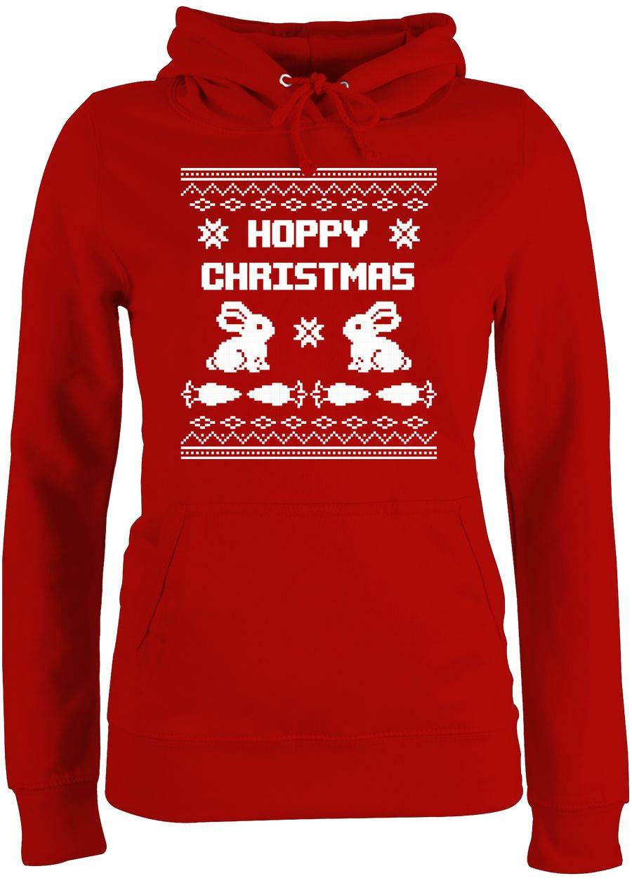 Shirtracer Ugly Christmas I Hoppy Christmas Hase: T-Shirt Rucksack Shirtracer