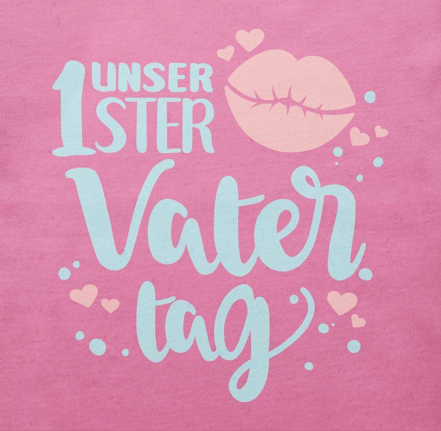 Shirtracer Unser 1ster Vatertag Mit Kussmund - Herzchen: Tshirt Rucksack Shirtracer