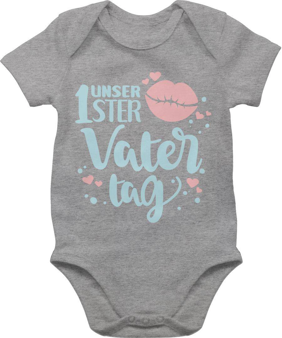 Shirtracer Unser 1ster Vatertag mit Kussmund - Herzchen: Tshirt Rucksack Shirtracer