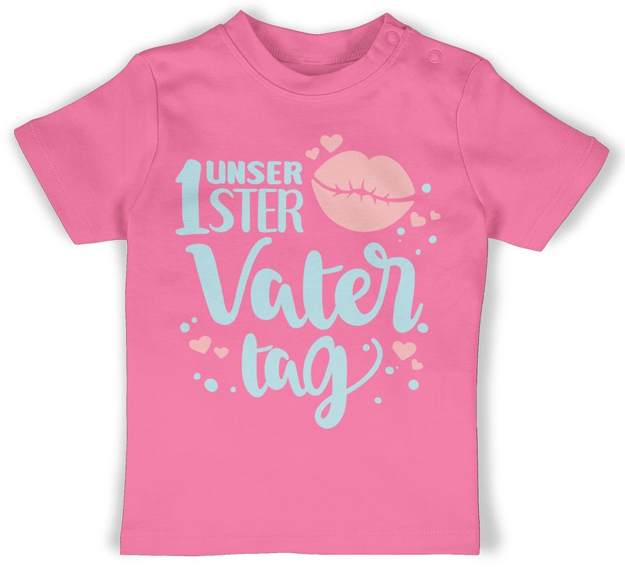 Shirtracer Unser 1ster Vatertag mit Kussmund - Herzchen: Tshirt Rucksack Shirtracer