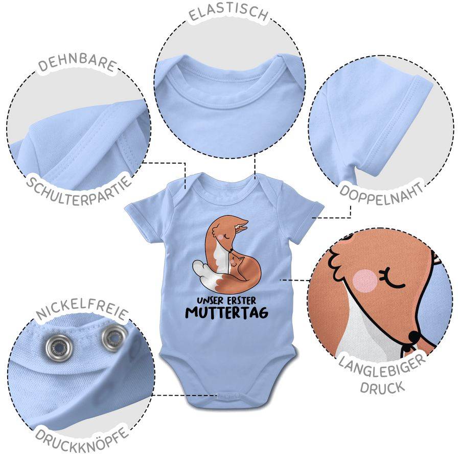 Shirtracer Unser Erster Muttertag Mit Füchsen Shirts & Mehr Shirtracer