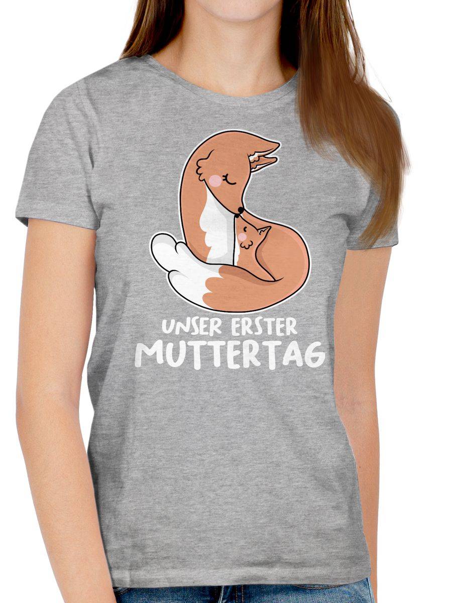 Shirtracer Unser Erster Muttertag Mit Füchsen - Weiß Shirts & Mehr Shirtracer