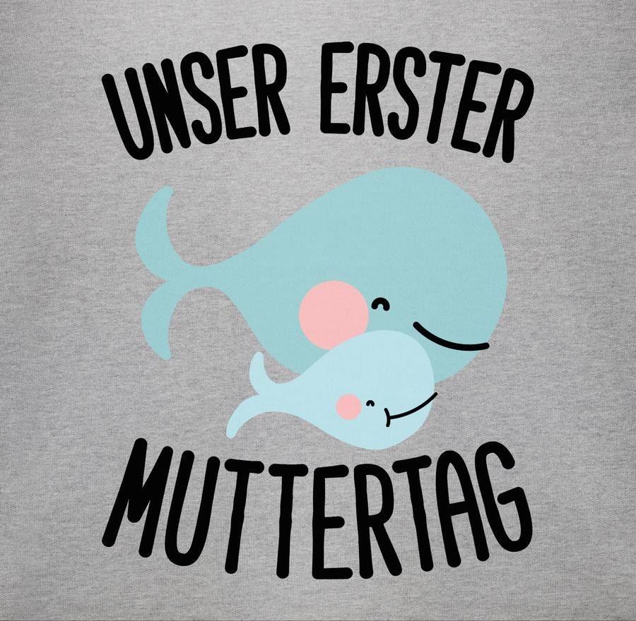 Shirtracer Unser Erster Muttertag Wale: T-Shirt Rucksack Shirtracer