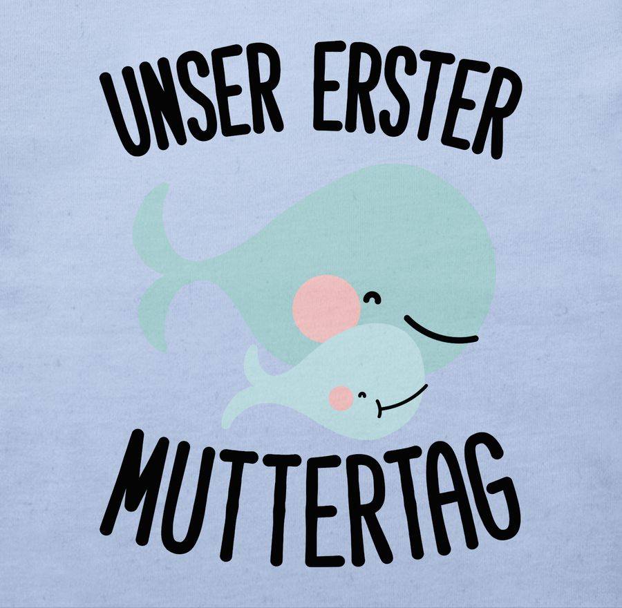 Shirtracer Unser Erster Muttertag Wale: T-Shirt Rucksack Shirtracer