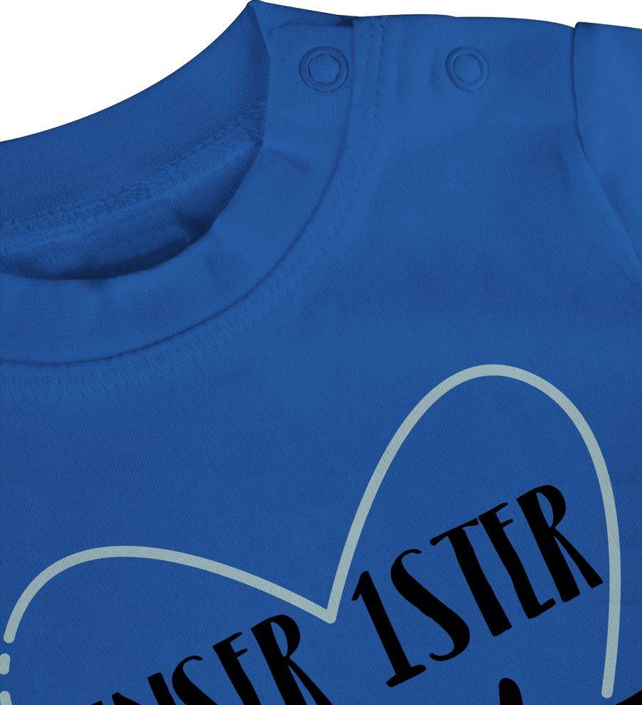 Shirtracer Unser Erster Vatertag Im Herz -blau Shirts & Mehr Shirtracer