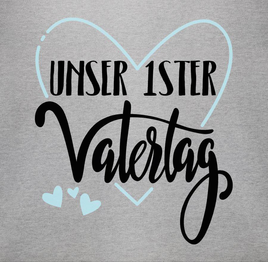 Shirtracer Unser Erster Vatertag Im Herz -blau Shirts & Mehr Shirtracer