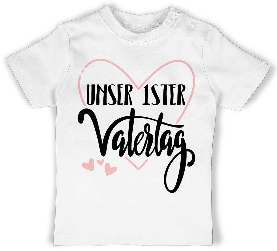 Shirtracer Unser erster Vatertag im Herz - rosa: Tshirt Gym Bag Shirtracer