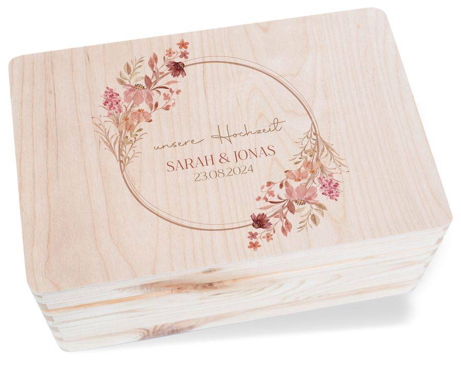 Shirtracer Unsere Hochzeit Erinnerungsbox Hochzeitskiste Erinnerungen Shirtracer