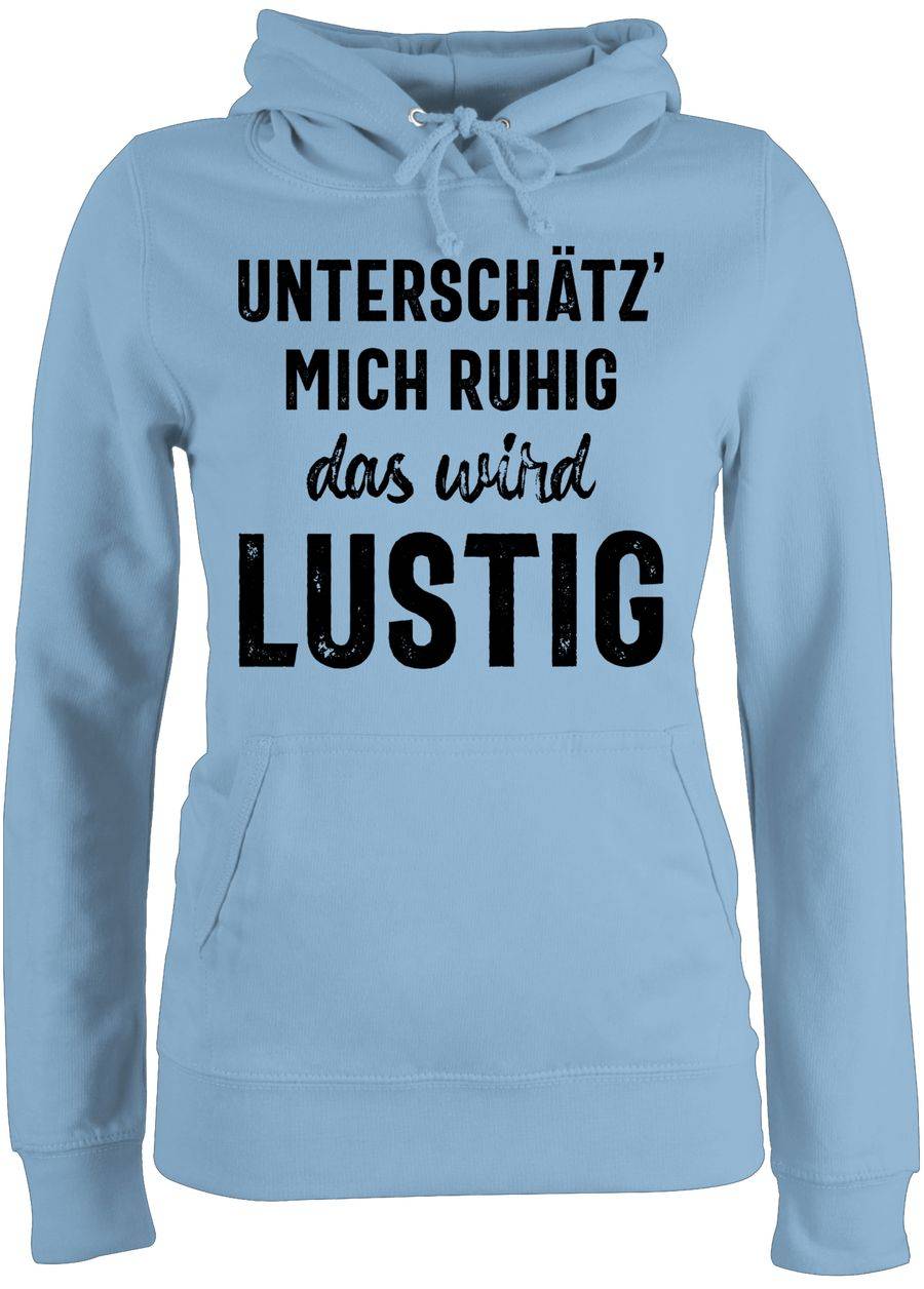 Shirtracer Unterschätz' mich ruhig das wird lustig schwarz: Tshirt Gym Bag Shirtracer