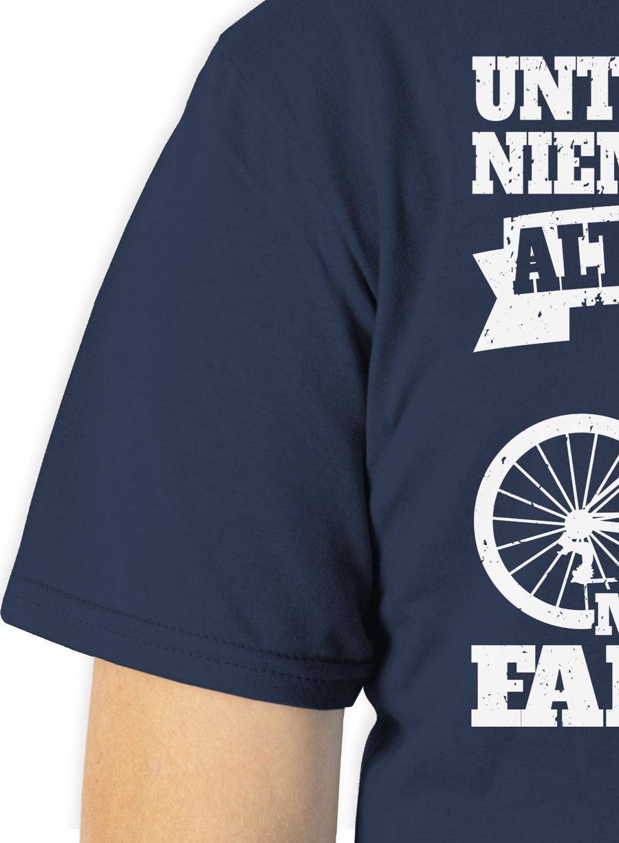 Shirtracer Unterschätze Niemals Einen Alten Mann Mit Einem Fahrrad - Weiß Shirts & Mehr Shirtracer