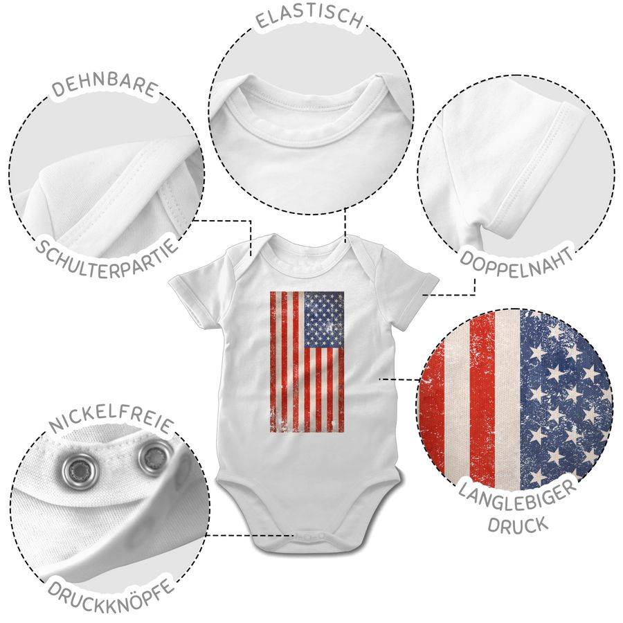 Shirtracer USA Flagge Vintage Shirts & Mehr Shirtracer