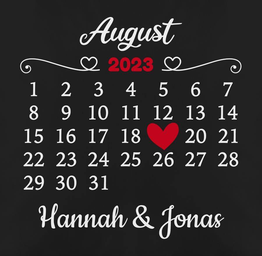 Shirtracer Valentinstag-Geschenk Für Sie Und Ihn Datum Für Paare Shirts & Mehr Shirtracer