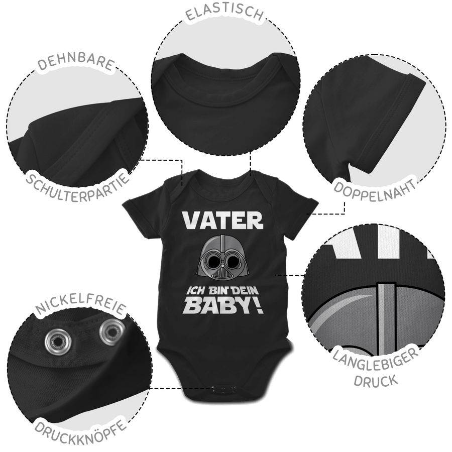 Shirtracer Vater Ich Bin Dein Baby - Weiß Shirts & Mehr Shirtracer