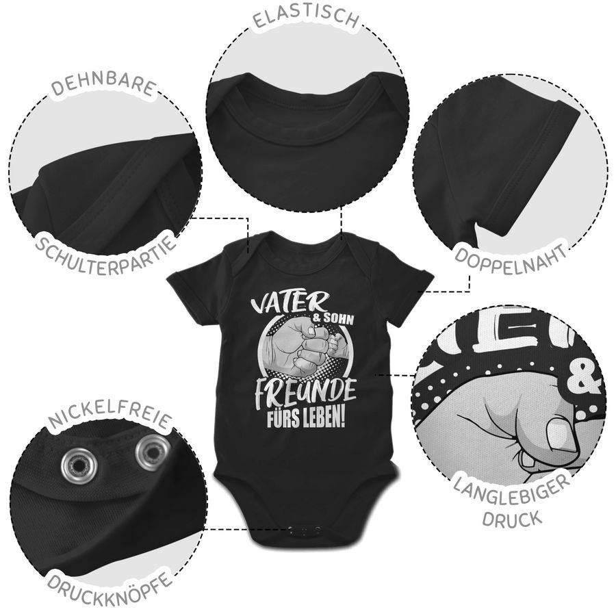 Shirtracer Vater & Sohn Freunde Fürs Leben!: Tshirt Rucksack Shirtracer